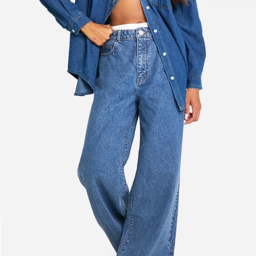 Boohoo Mid Wash Jeans